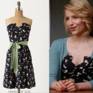 NWOT Anthropologie Porridge Sing Sweetly Bird Dress Sz 4